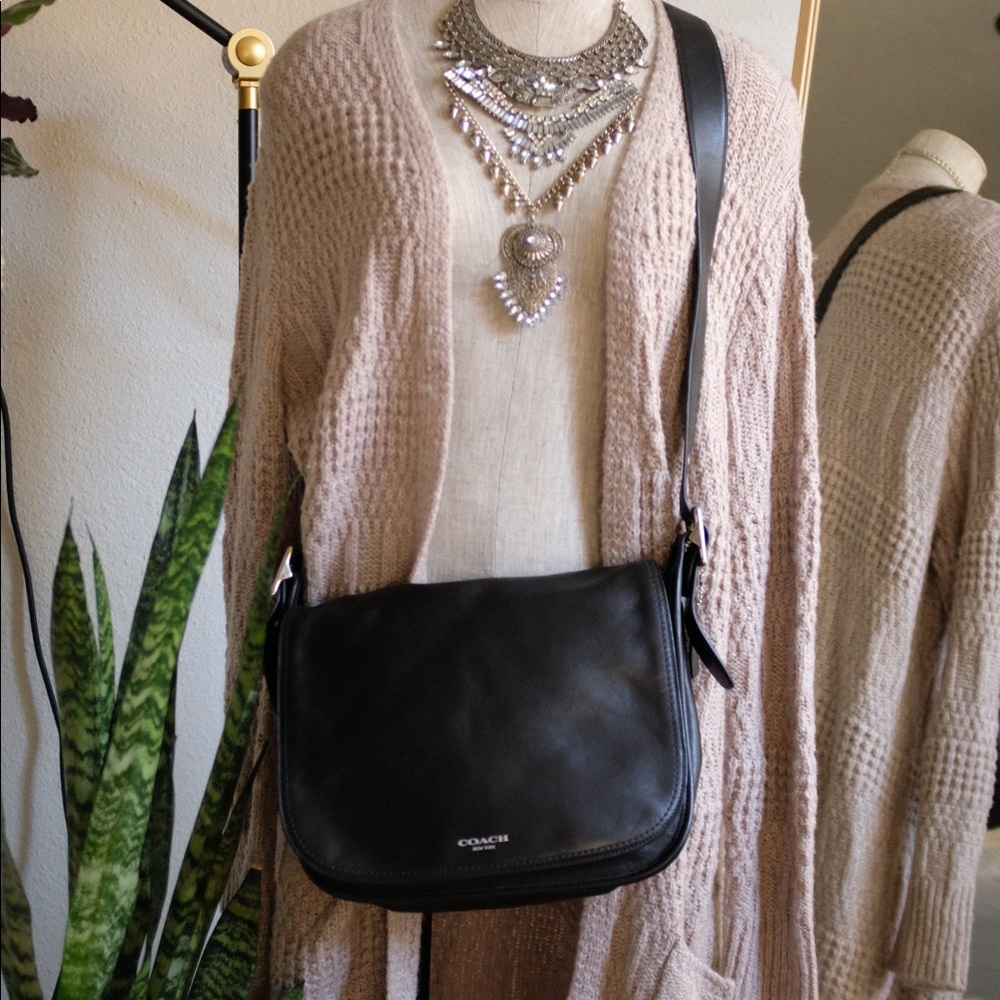 Coach Leather Saddle Bag